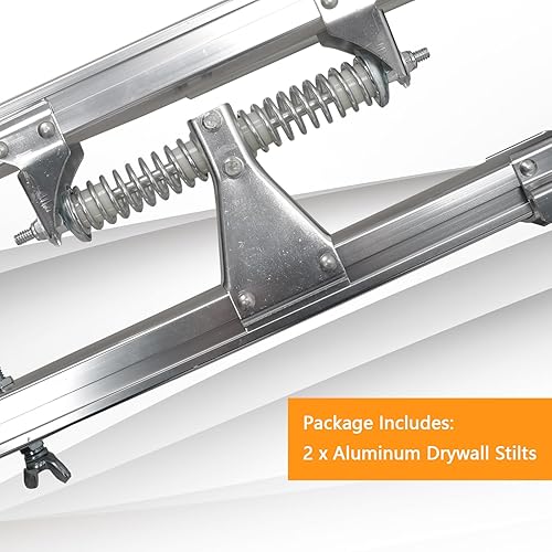 Miniatura 6 de BIGREAT Zancos negros para paneles de yeso de 18 a 30 pulgadas, elevadores ajustables de altura, herramienta de aluminio para pintar, acabado, poda,