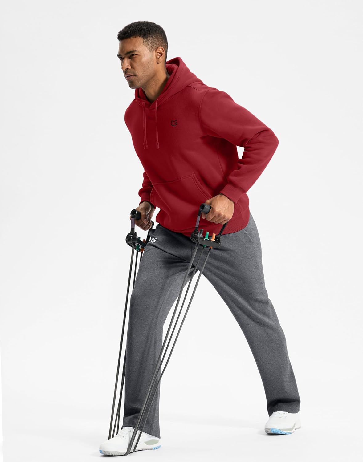 G Gradual Men's Fleece Hoodies Pullover Soft Warm Athletic Workout Gym Hooded Sweatshirt for Men with Pockets - Image 7