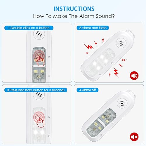 Miniatura 4 de AMIR Alarma de seguridad personal para mujer, linterna recargable con clip, alarma personal de sonido seguro de 130 dB con luces estroboscópicas,