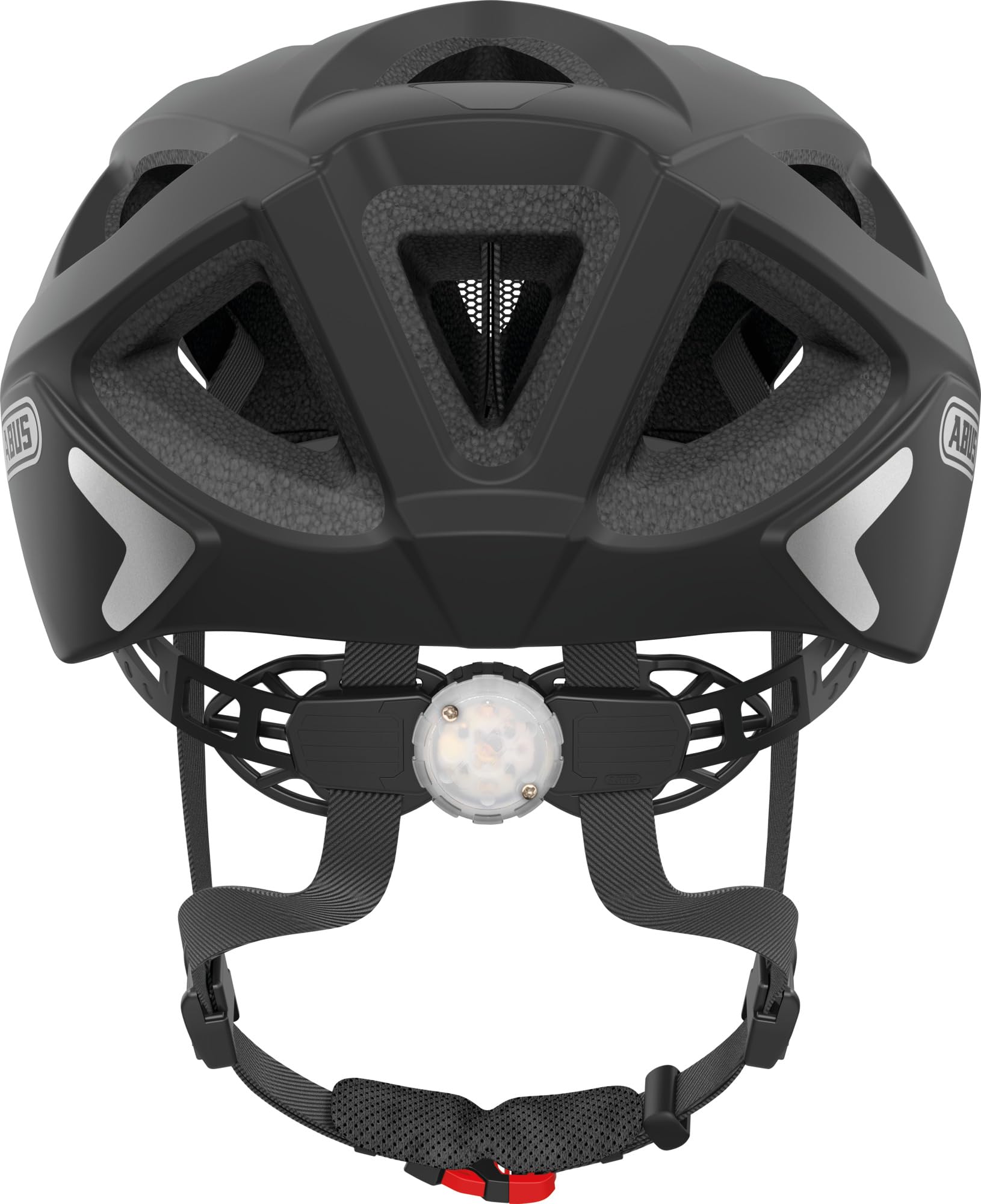 ABUS Casco de Bicicleta Aduro 2.0 con Luz, Negro Mate, Talla M