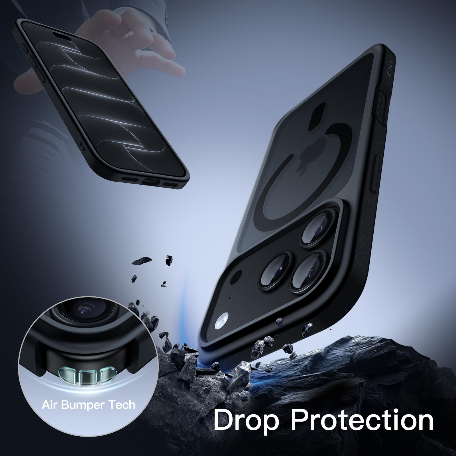 iPhone 18 Pro Magnetic Case - JETech Matte -4