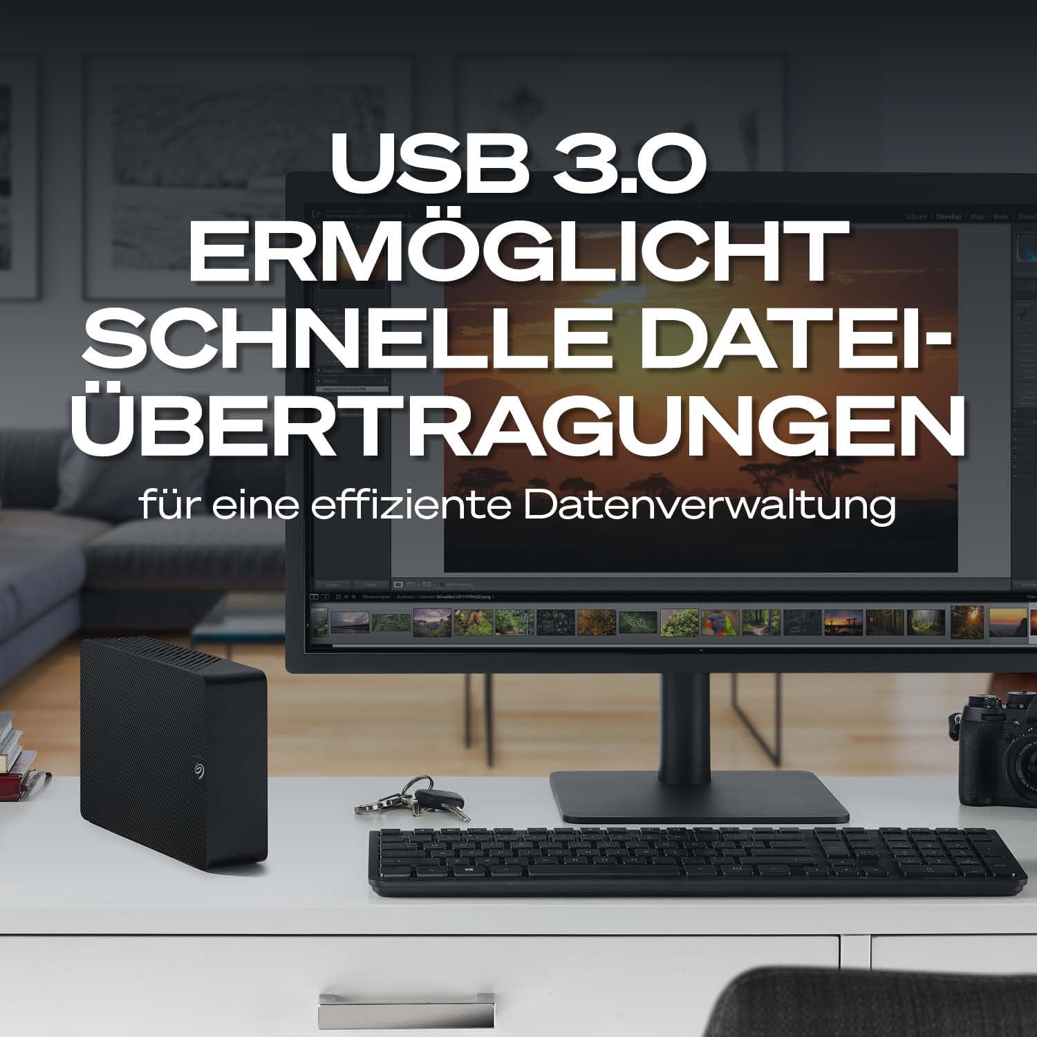 Seagate Expansion Desktop 20TB Externe Festplatte 3.5 Zoll USB 3.0