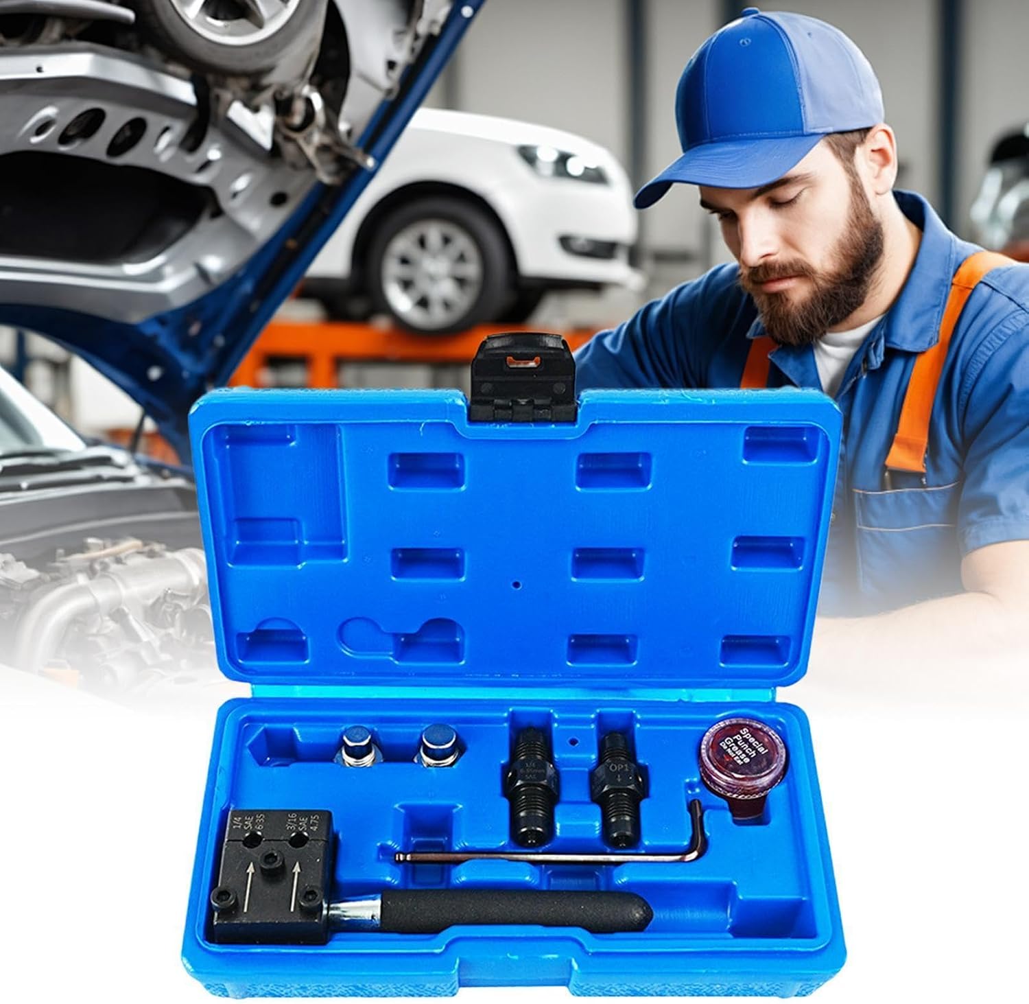 Multifunctional Tubing Expander - Manual Flare Tool, Brake Pipe Repair Kit, Automotive Flare Device, Copper Installation Tool with Heavys Duty Build Feature | Flaring Tools for Truck Motorcycle