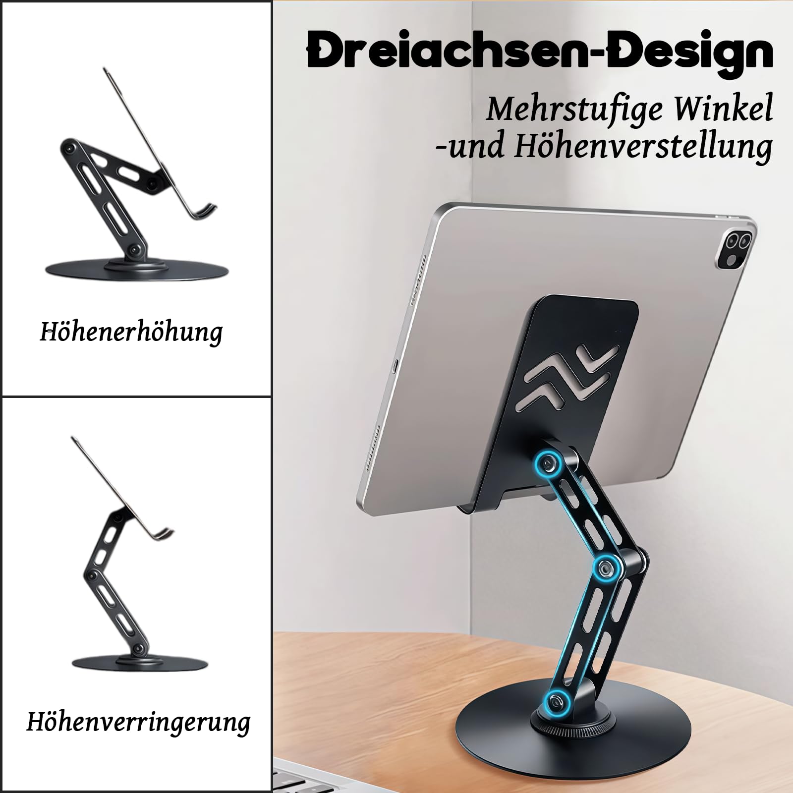 KASURE ScanBox für MTG TCG Karten,Faltbarer Sammelkarten Scanner Ständer mit verstellbarer Handy Halterung aus Carbonstahl,inkl.100 Kartenhüllen und Scan Pad,kompatibel mit ManaBox