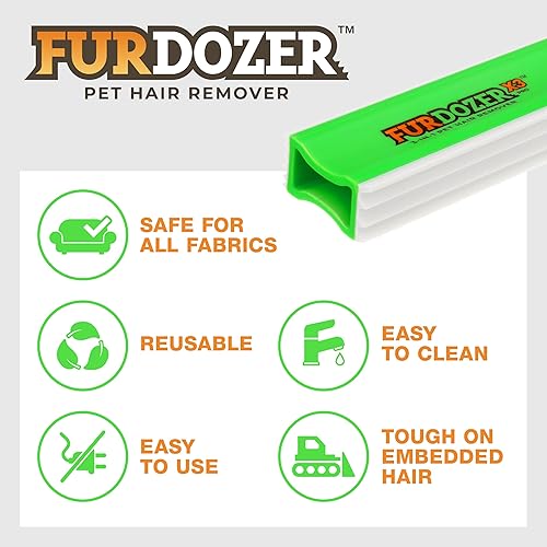 Miniatura 6 de FurDozer X3 PRO - Removedor de pelo de mascotas y herramienta de detallado automático, removedor de pelo de gatos y perros para alfombras,