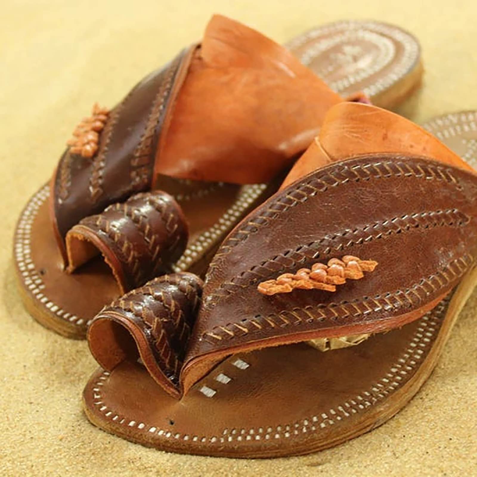 Sandalia correctora de dedos para hombres, chanclas de playa planas con punta de hierro para corrección de pies de verano, para zapatos ortopédicos para caminar con corrección ósea de dedos grandes