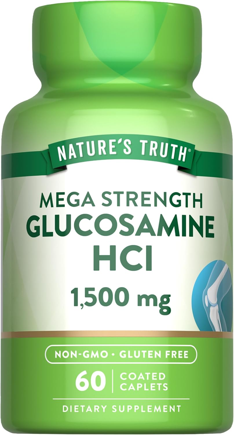 Nature's Truth Glucosamine HCI 1500mg | 60 Caplets | Mega Strength