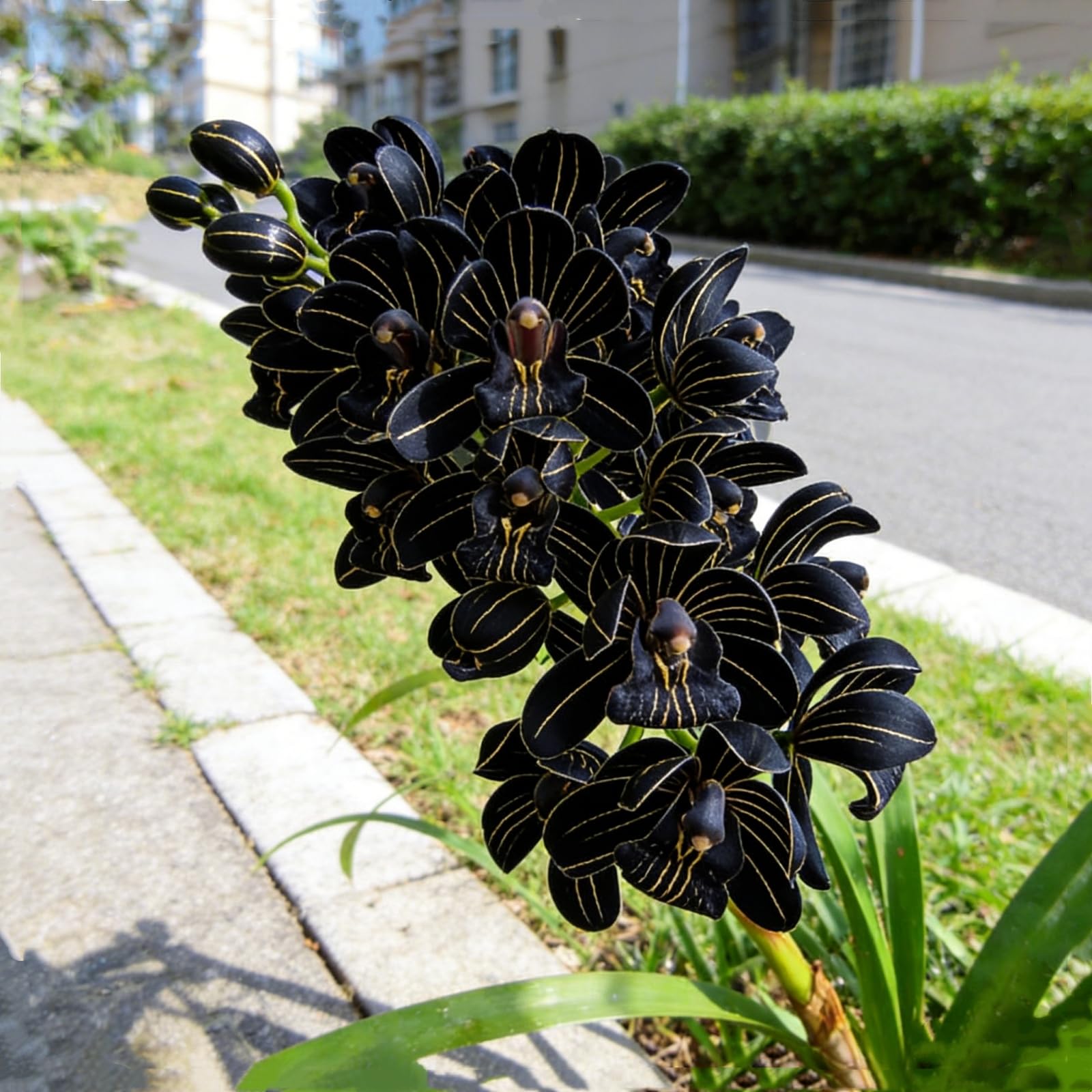 Perennial Cymbidium Orchid Bulbs, Hardy, Professional for Beautiful Garden Displays-3 Bulbs-C