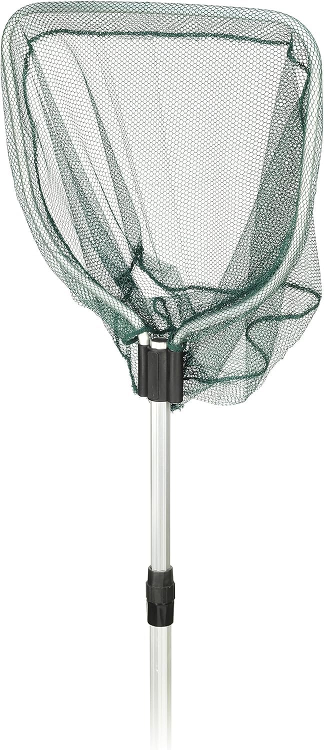 Tetra Pond Fish Net Épuisette à Poisson Stable avec Manche télescopique pour Une Prise sûre des Poissons de Bassin de Jardin