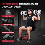 PASYOU Banc Musculation Pliable 10 Directions Réglables à 90° Verticalement Multifonctionnel Banc de Musculation pour un Entraînement Complet du Corps Banc Abdominaux - 4