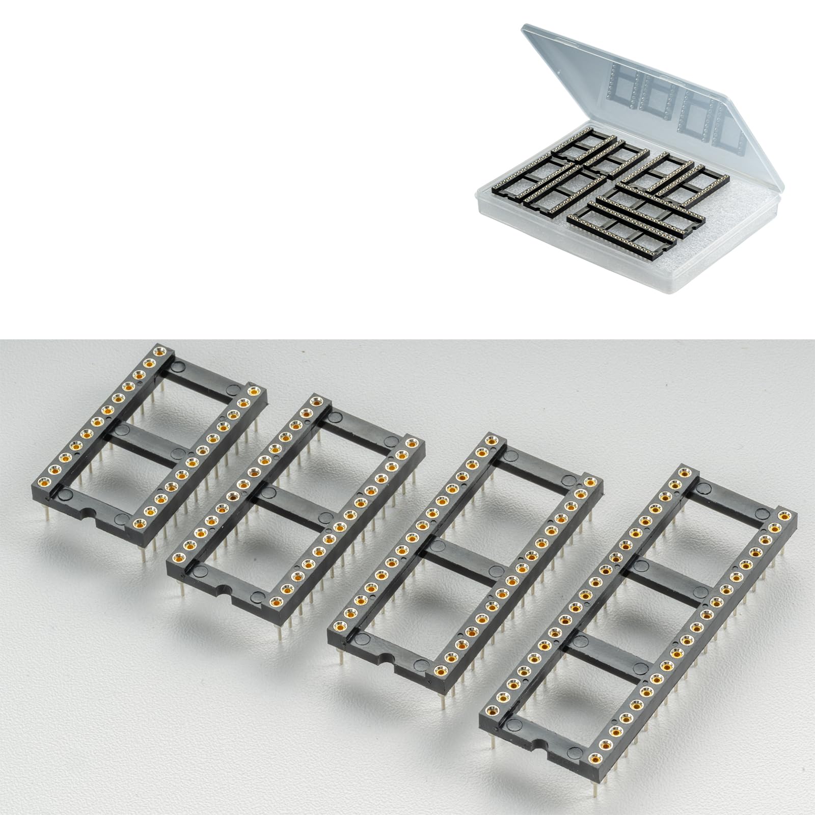 Kit de douilles DIP IC 4 en 1 pas 2.54 mm pour modules PLC et MCU - 5