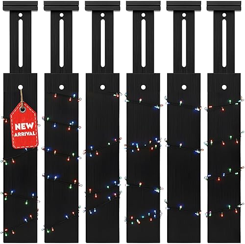 Paquete de 6 separadores de cajones de bambú, ajustables y expandibles de 11.8 a 17.1 pulgadas con bloqueo y almohadillas antideslizantes,