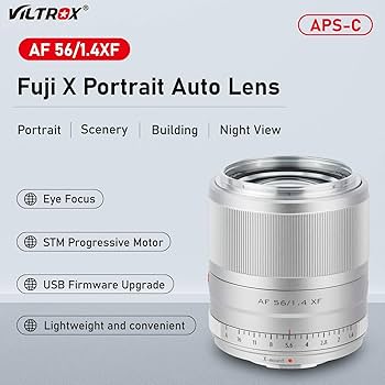 富士フイルム - VILTROX 56mm f1.4 FUJIFILM Xマウント Viltrox AF 56mm F1.4 APS-C Lens for Fujifilm X-Mount