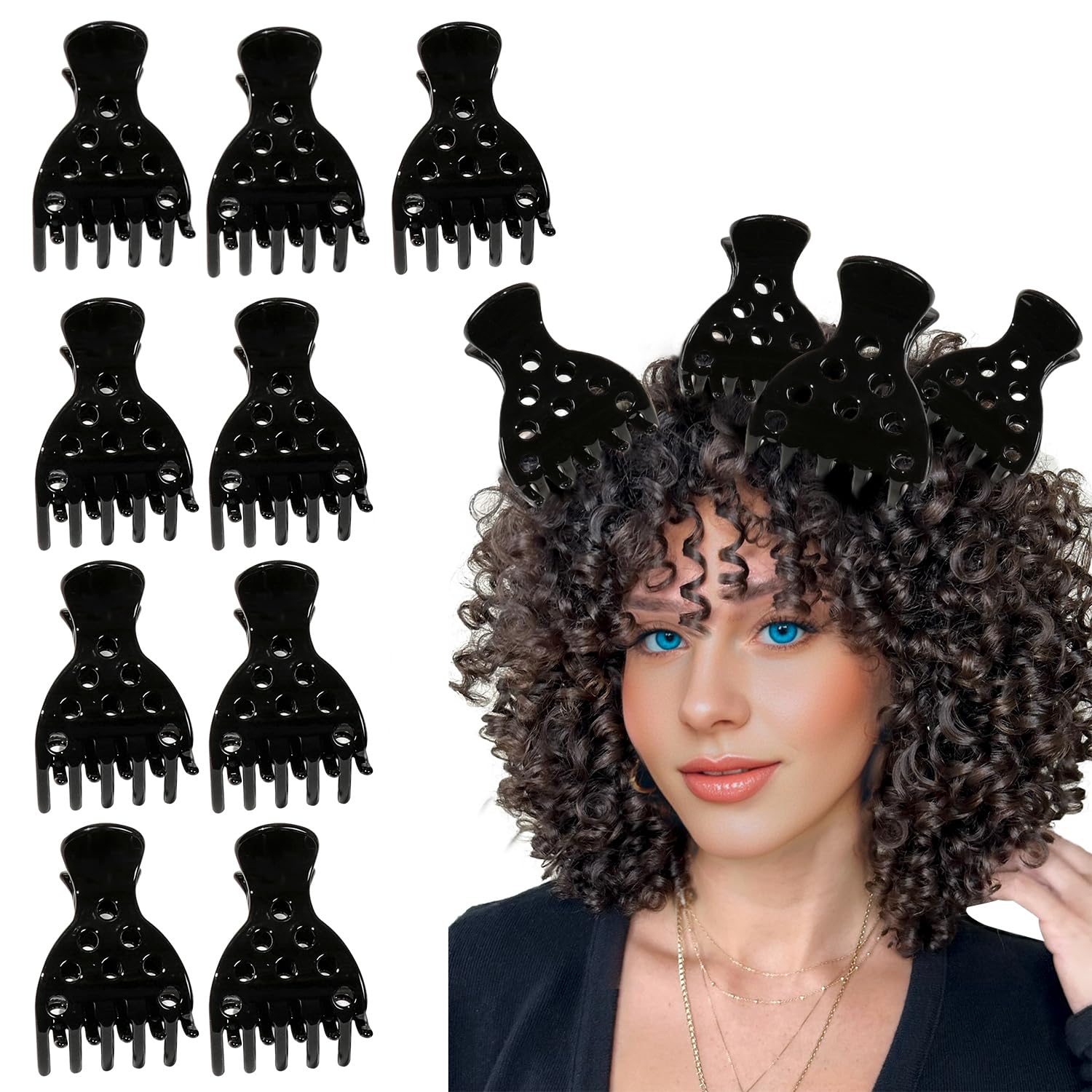 Photo 1 of 10 Hair Volume Clip?Root Clips for Curly Hair Volume and Claw Clips for Thick Hair, Root Lifter Curl Hair