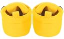Neska Moda Baby Boys & Girls 9-12 Months Velvet Booties (Light Yellow, Golden, Corn) -BT786 gallery image