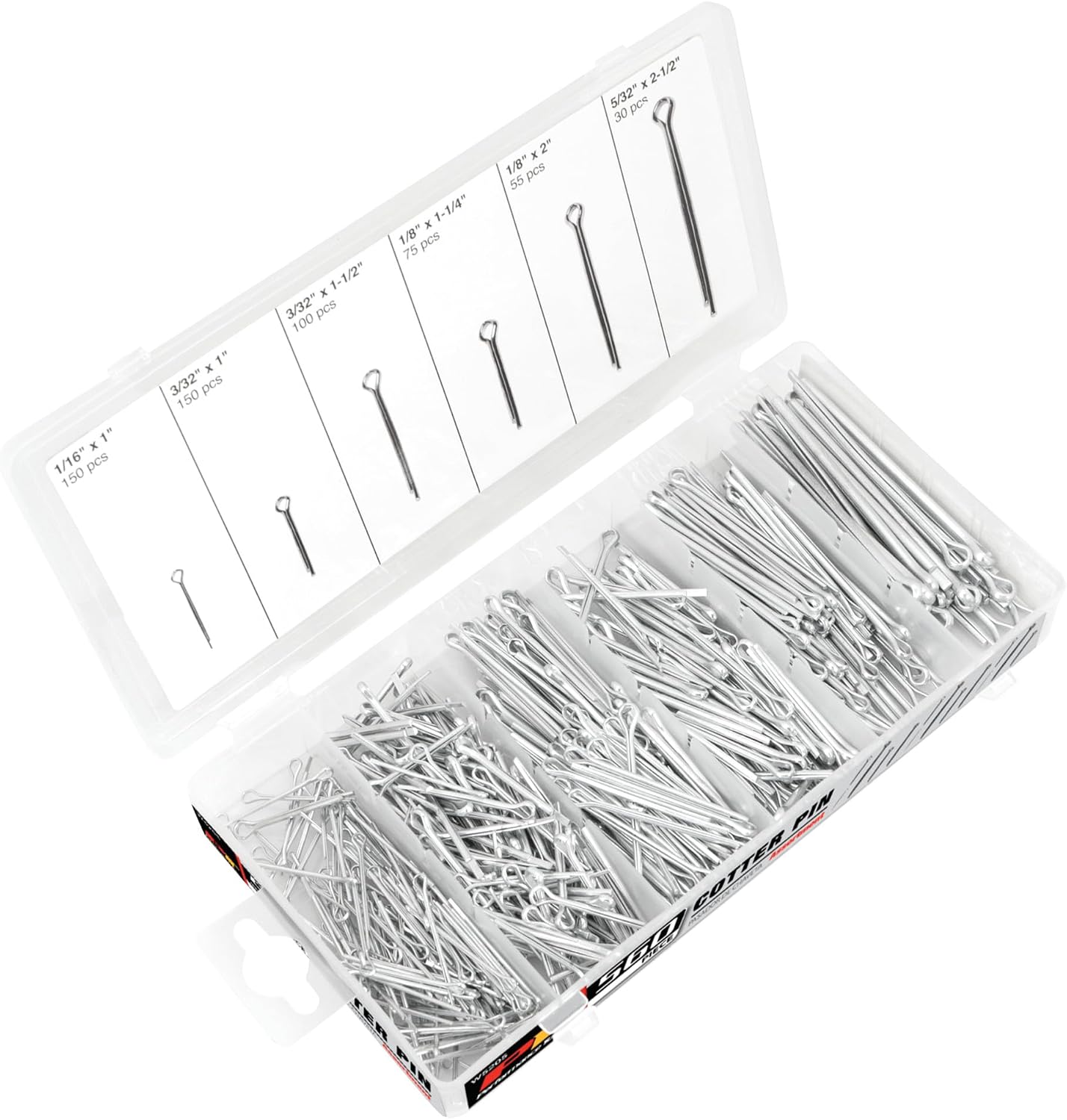 Performance Tool W5205 560pc Cotter Pin Assortment