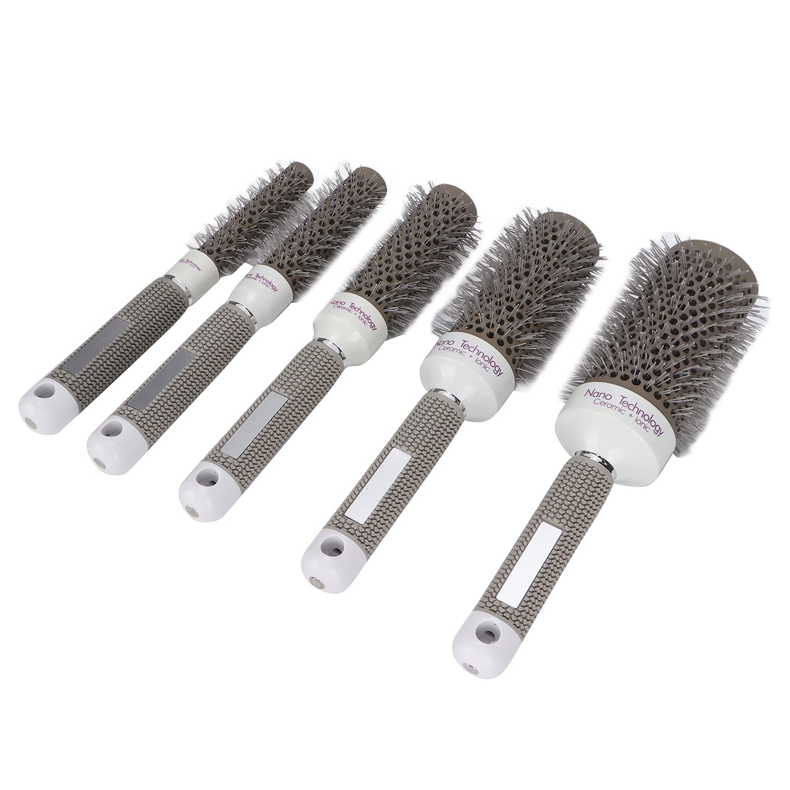 Set di spazzole per capelli rotonde, set di spazzole termiche rotonde antistatiche 5 pezzi per parrucchiere per uso domestico