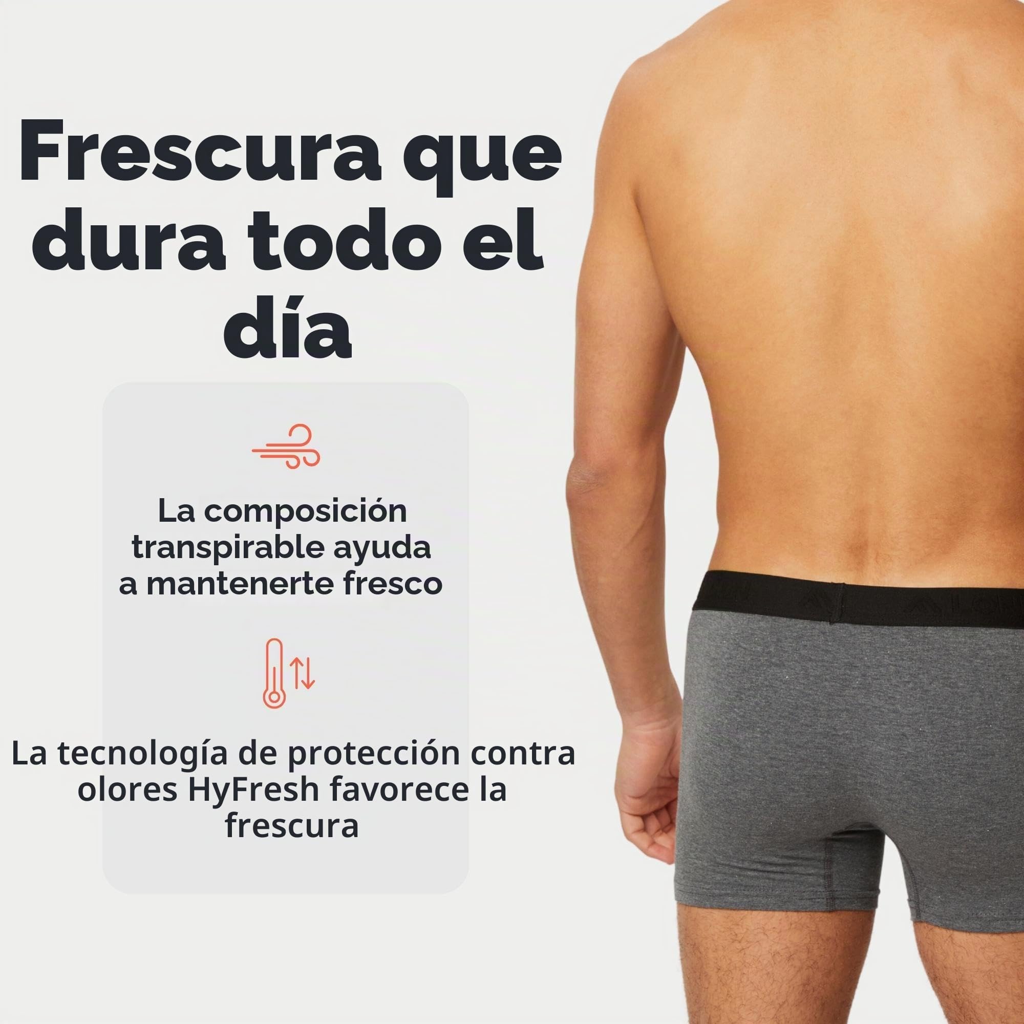 FM London Bóxers para Hombre Paquete de 5 con tecnología de protección contra olores HyFresh