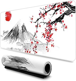 Mouse Mat, Gaming Mouse Pad, Extended XL Mousepad with Anti-Slip Base, Large Gaming Mouse Pad with Stitched Edges, Speed Gaming Mouse Pad, Extended Large Mouse Mat Desk Pad, 31.5 × 11.8 × 0.12 inch