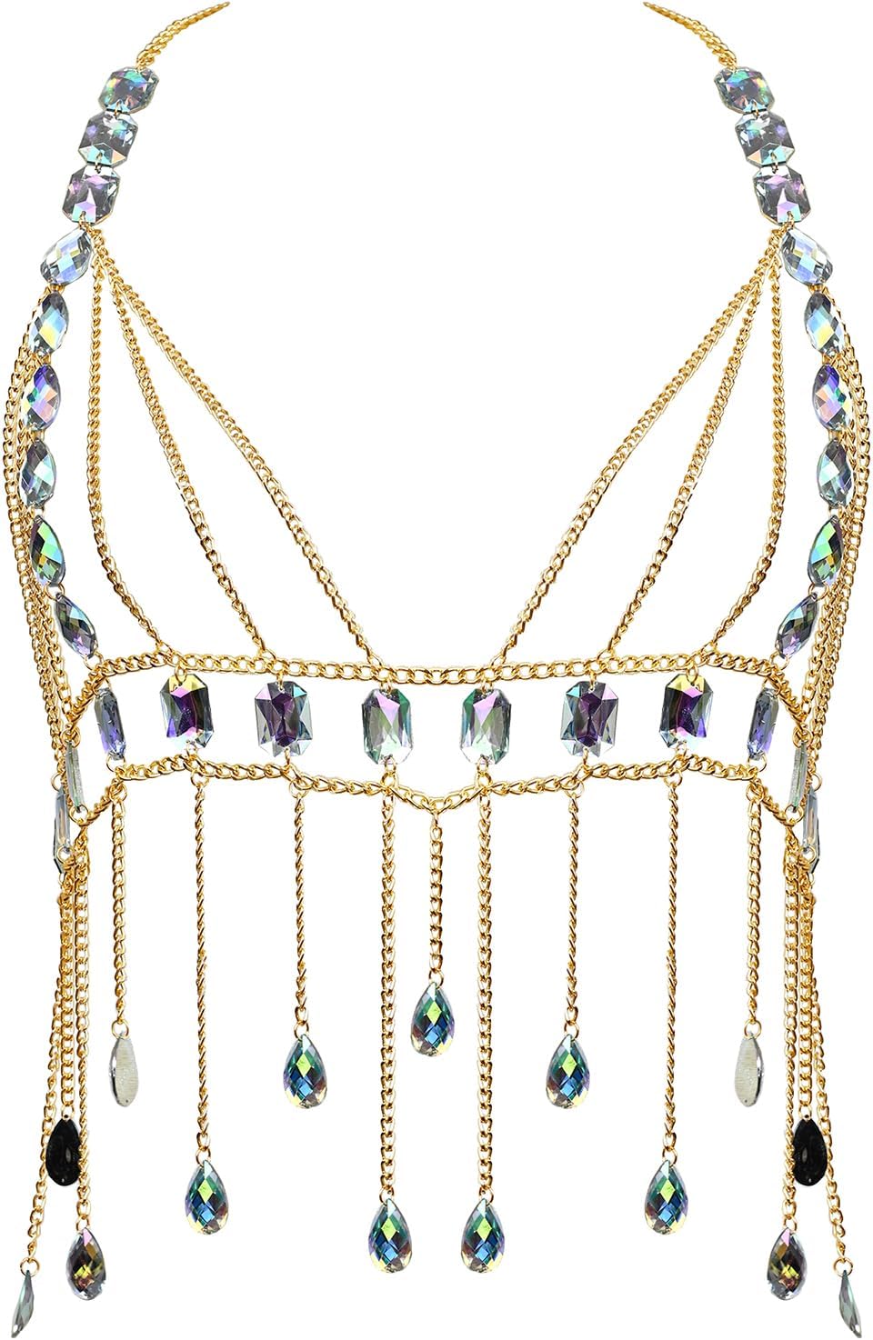 Connie Cloris Womens Sexy Body Chains Suit Bikini Beach Body Jewelry