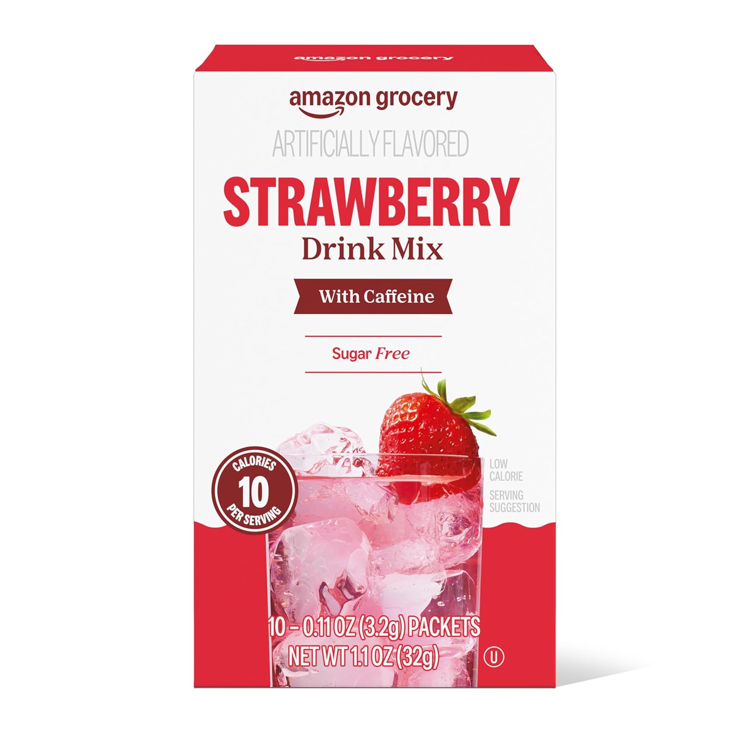 Amazon Grocery, Strawberry Drink Mix with... Amazon Grocery, Strawberry Drink Mix with...