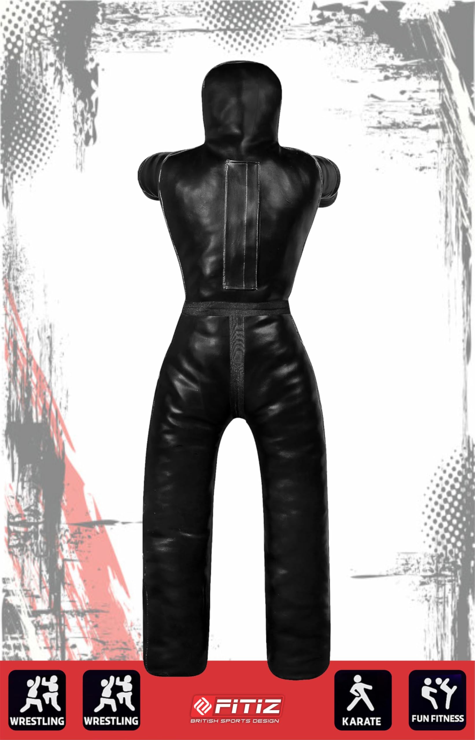 Mannequin de lutte MMA pour homme et femme - Cuir - Non rempli - 170 cm