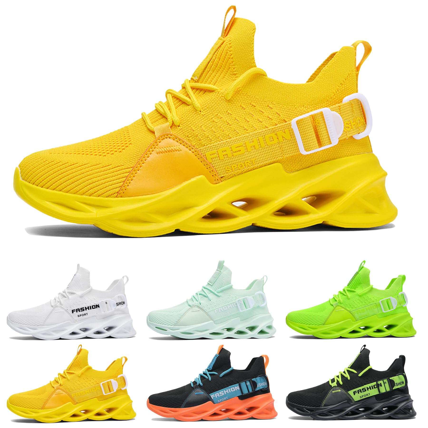 MCIVOXER Zapatillas de Running para Hombre Mujer Casual Ligero Transpirables Zapatos para Correr Gimnasio Deportives Transpirables Atlético Zapatos Gimnasio Confort Fitness Sport Sneake