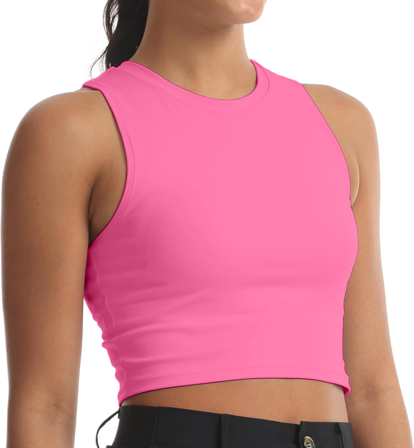 Women's Sports Bras Removable Padded Yoga Athletic Tank Tops Sleeveless Fitness Workout Crop Tops