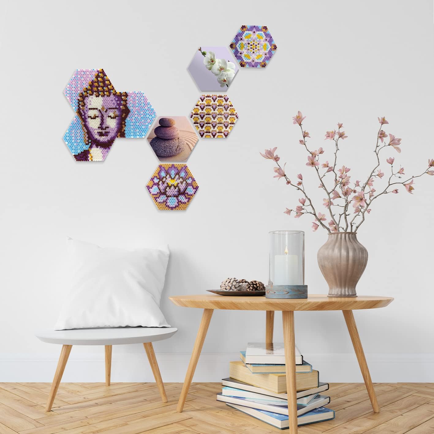 SES Creative 06024 Beedz Art-Hex Tiles Zen, Various