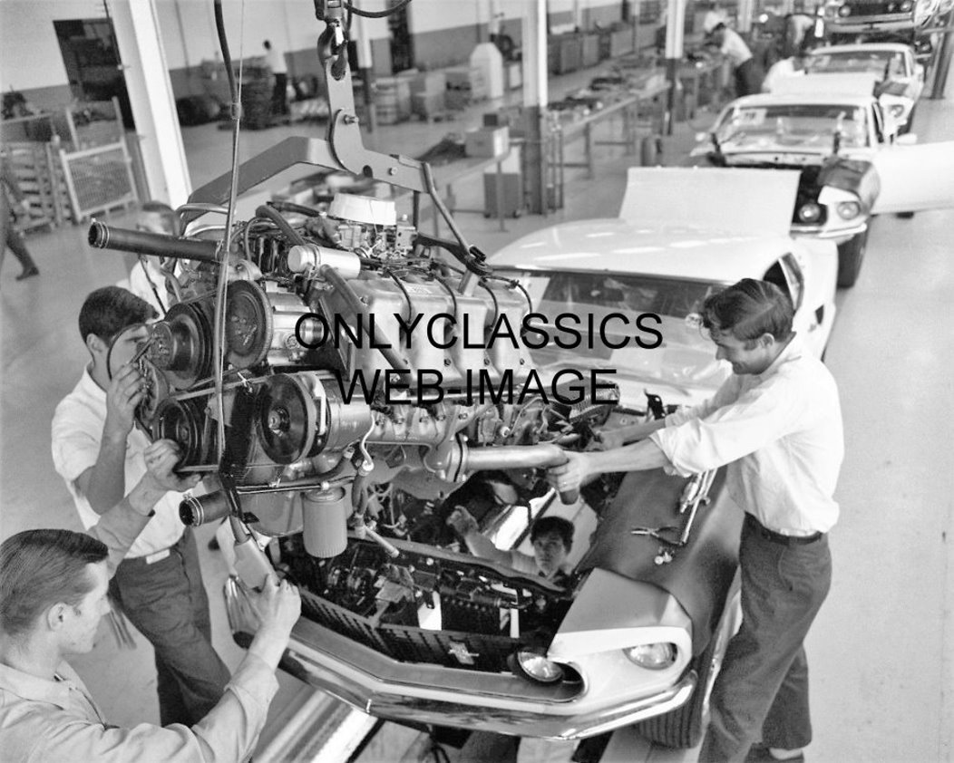 Buy OnlyClassics 1969 Ford Assembly LINE Photo BOSS Mustang 429 V8 HOT