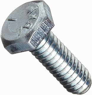 Newport Fasteners 1/4 inch x 3/4 inch Hex Cap Screw Grade 5 Zinc Plated Steel (Quantity: 100 pcs) 1/4-28 x 3/4 Hex Bolt/Fine Thread/Fully Threaded