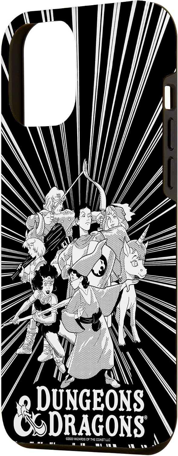 iPhone 12 Pro Max Dungeons & Dragons Black & White Group Shot Case