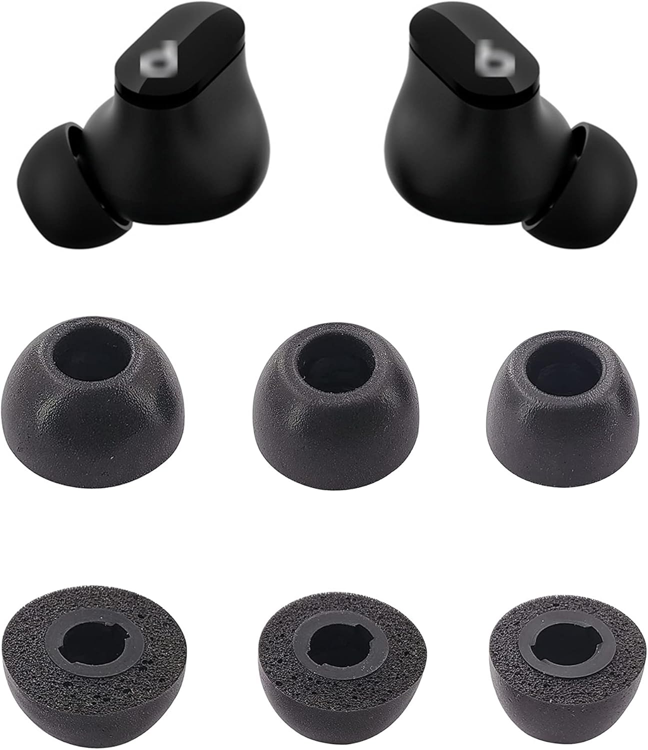 ALXCD Foam Ear Tips Compatible with Beats Studio Buds, S/M