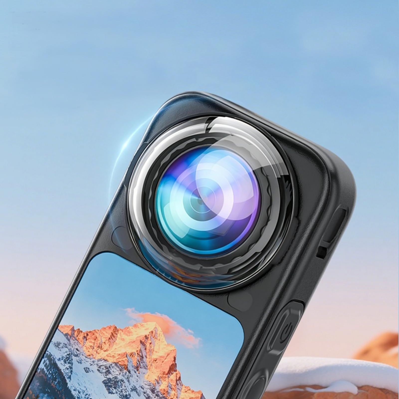 Protector de lente giratorio para vidrio templado óptico Insta X6
