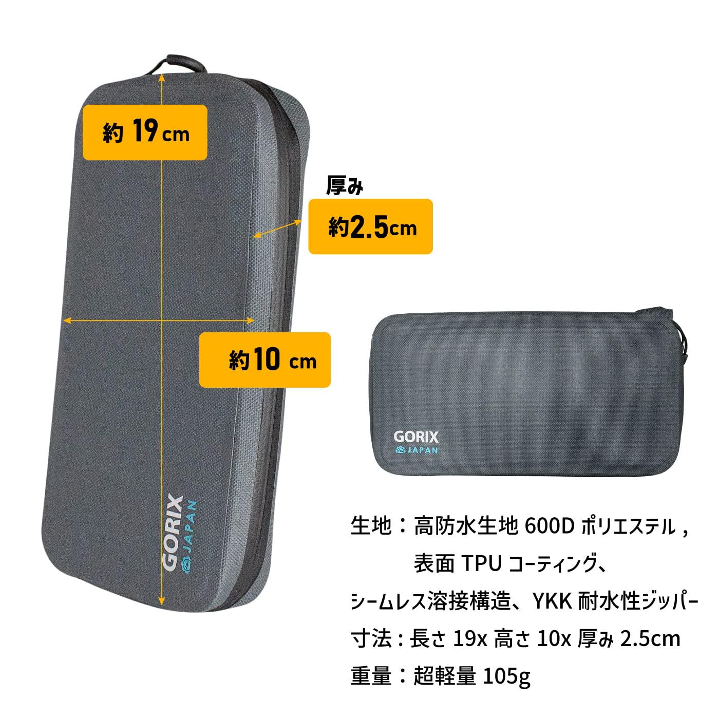 GORIX Fahrrad Wallet Pouch Bag Wasserdicht Handyhülle Rennrad MTB Bike (GX-BSZG)