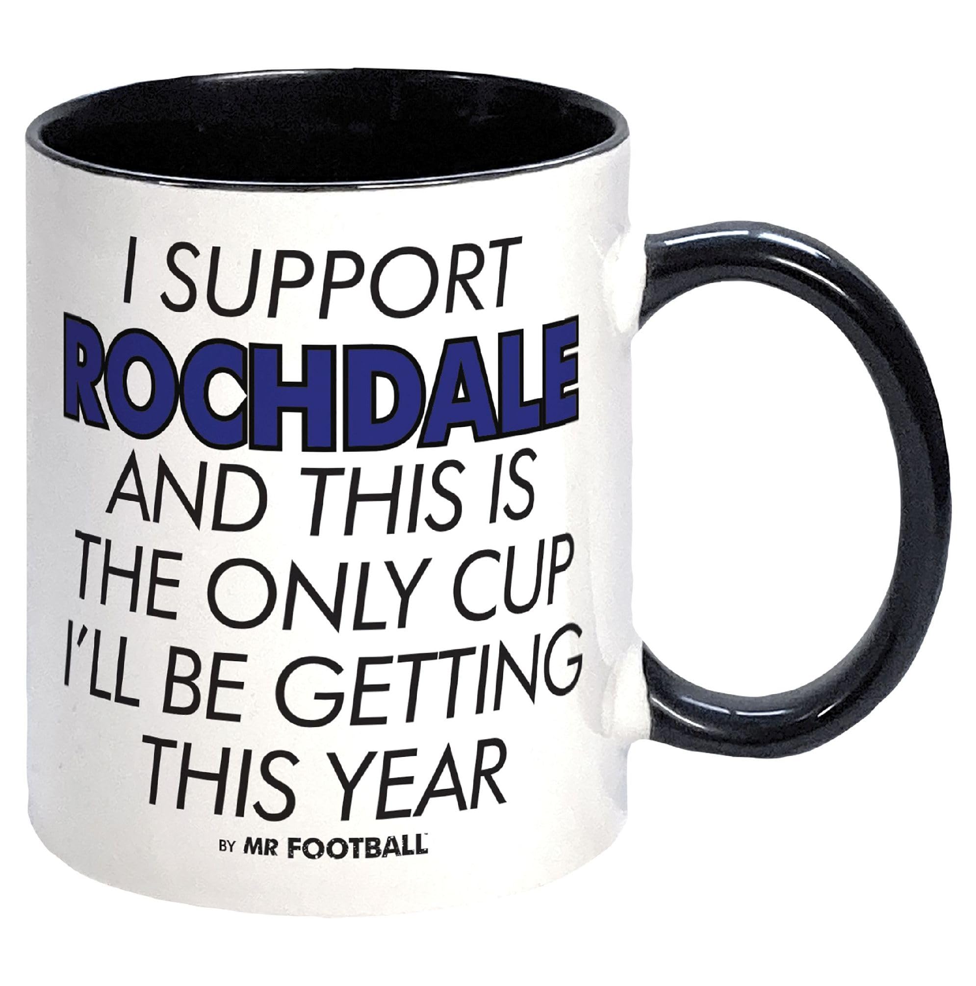 I Support Rochdale and This is only Cup -Gift Boxed Mug Present idea for Fan Supporter