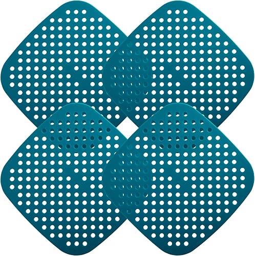 Miniatura 1 de Viwehots Paquete de 4 forros de silicona para freidora de aire, accesorios reutilizables fáciles de limpiar, accesorios antiadherentes para freidora