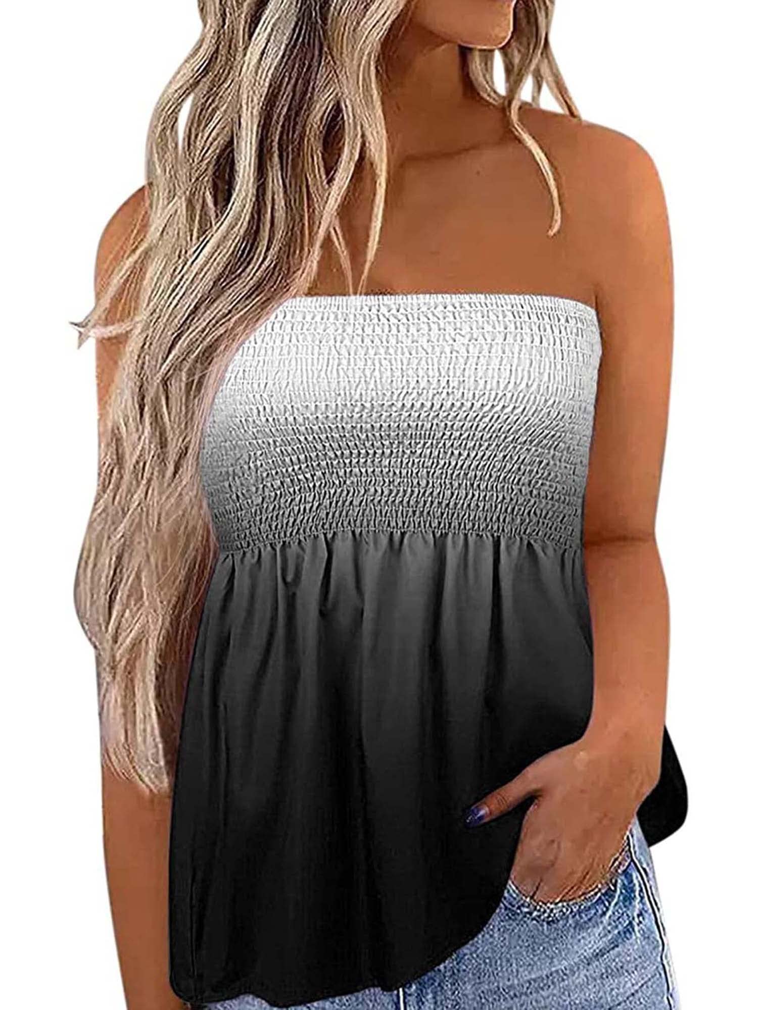 baggy bandeau tops