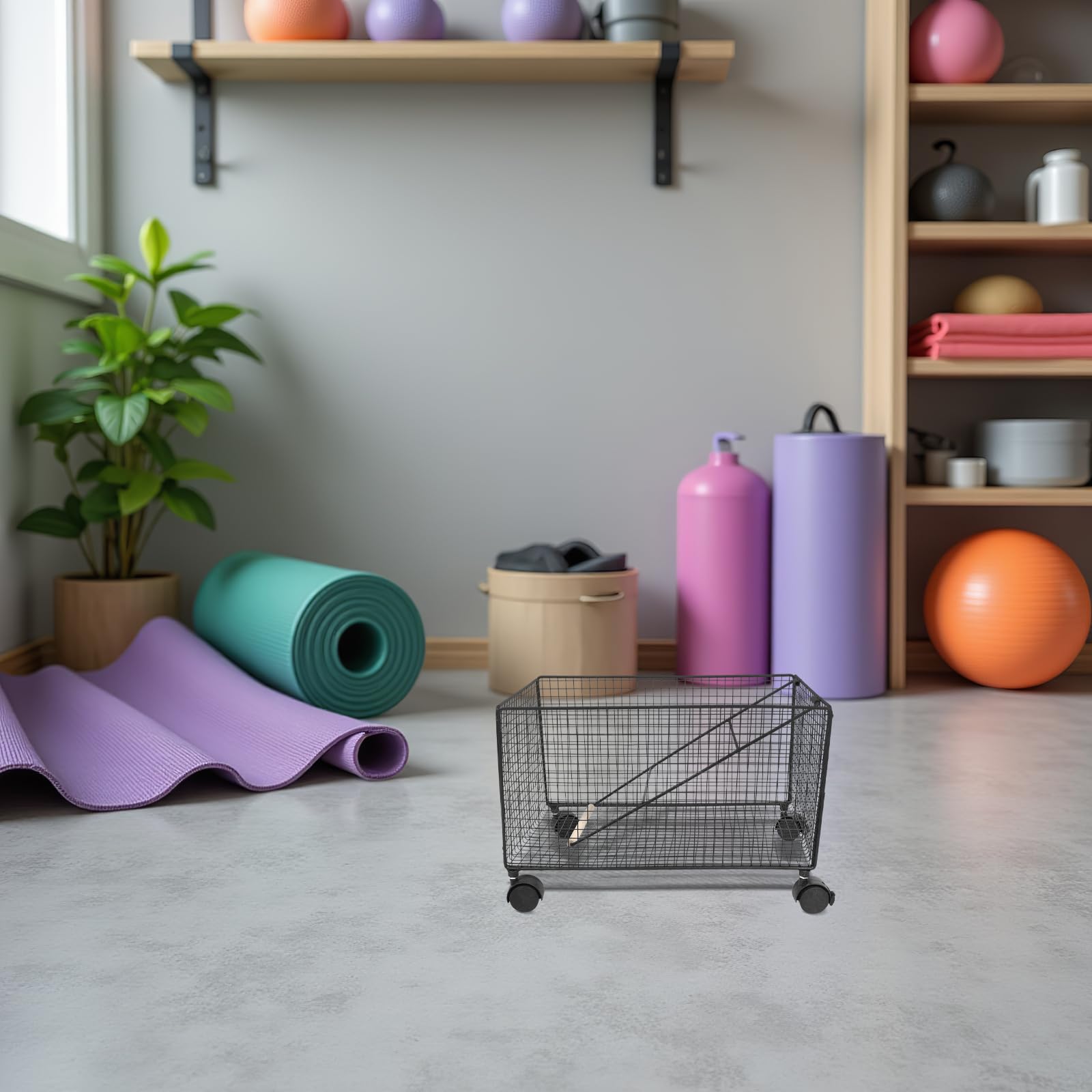Rack pour Équipement de Musculation à Domicile Noir 41, 50 Cm