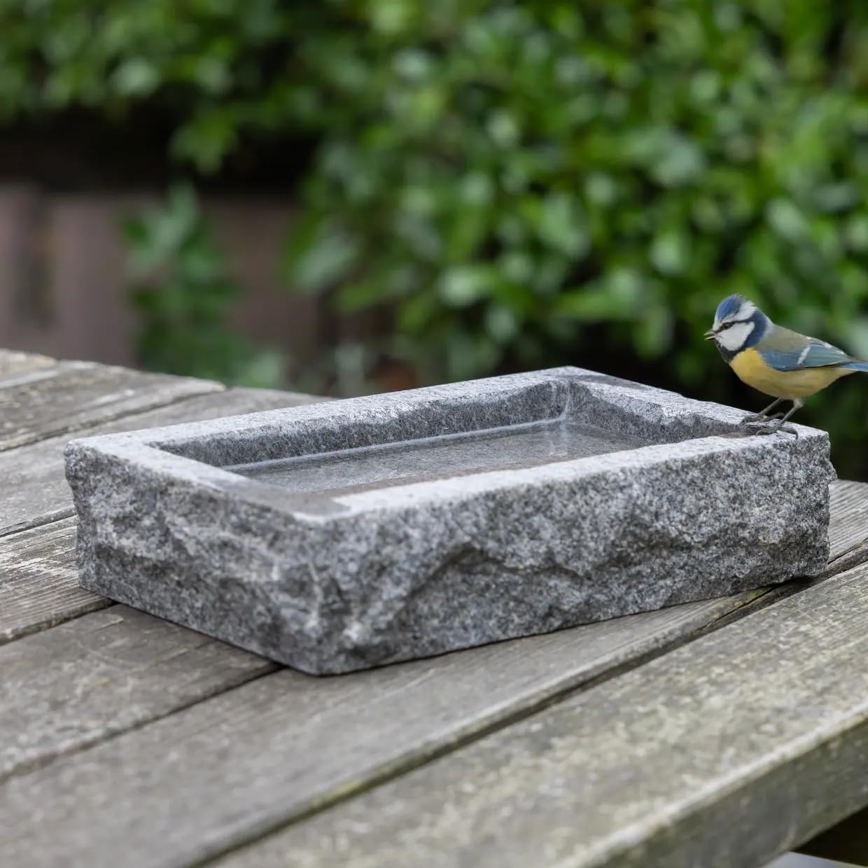 Vogelträger, Granit, rechteckig