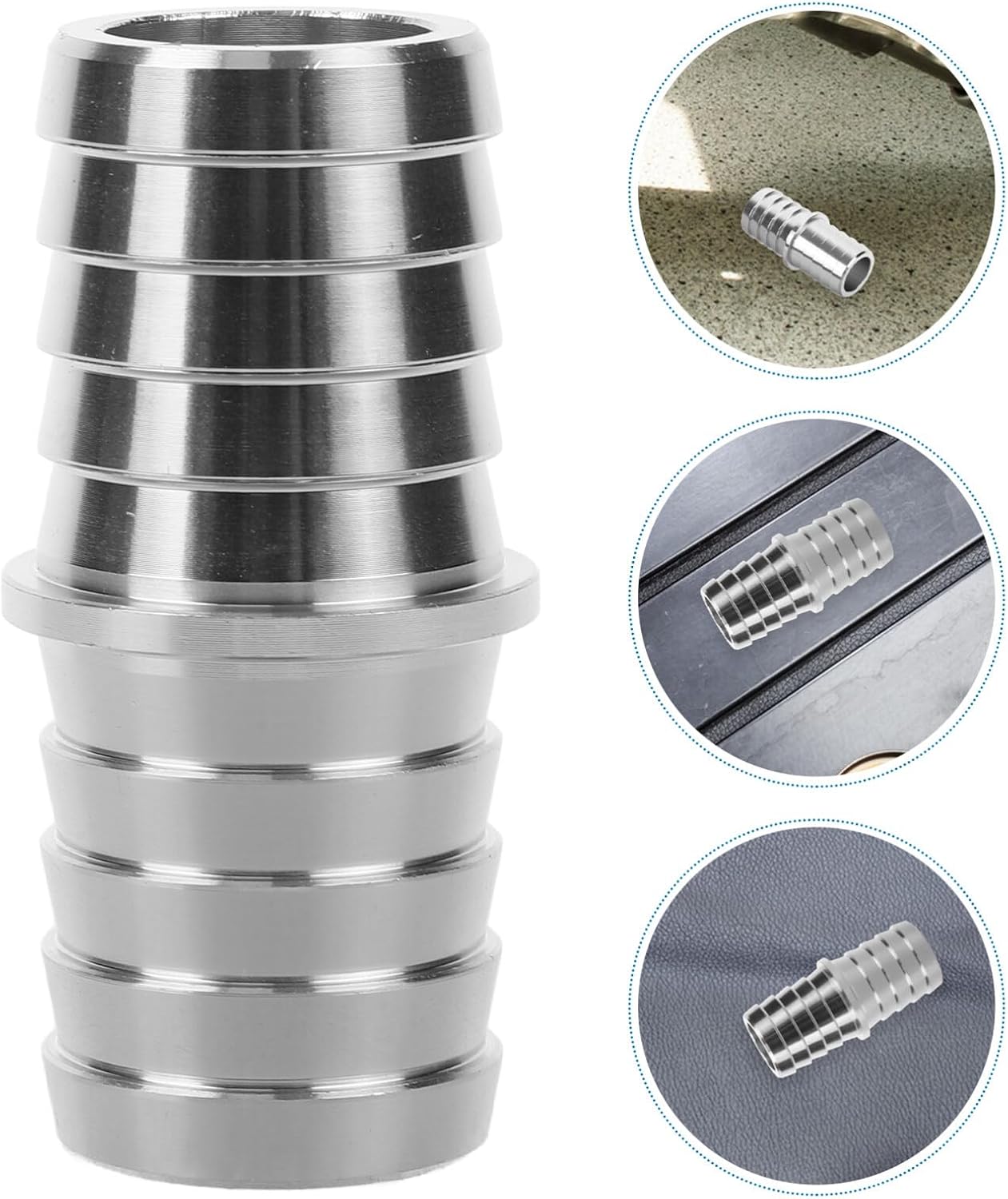 SOLUSTRE Radiator Hose Barb Connector Adapter for Vehicle Cooling System Quick Connect Design Automotive Hose Coupler for Steam Tube Applications
