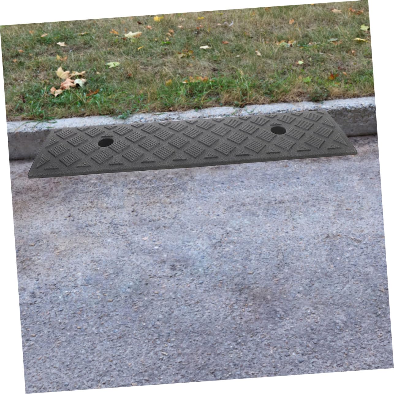 2pezzi Pedana in Plastica Leggera e Portatile per Marciapiede Gradini Scooter Tosaerba Biciclette e Motociclette