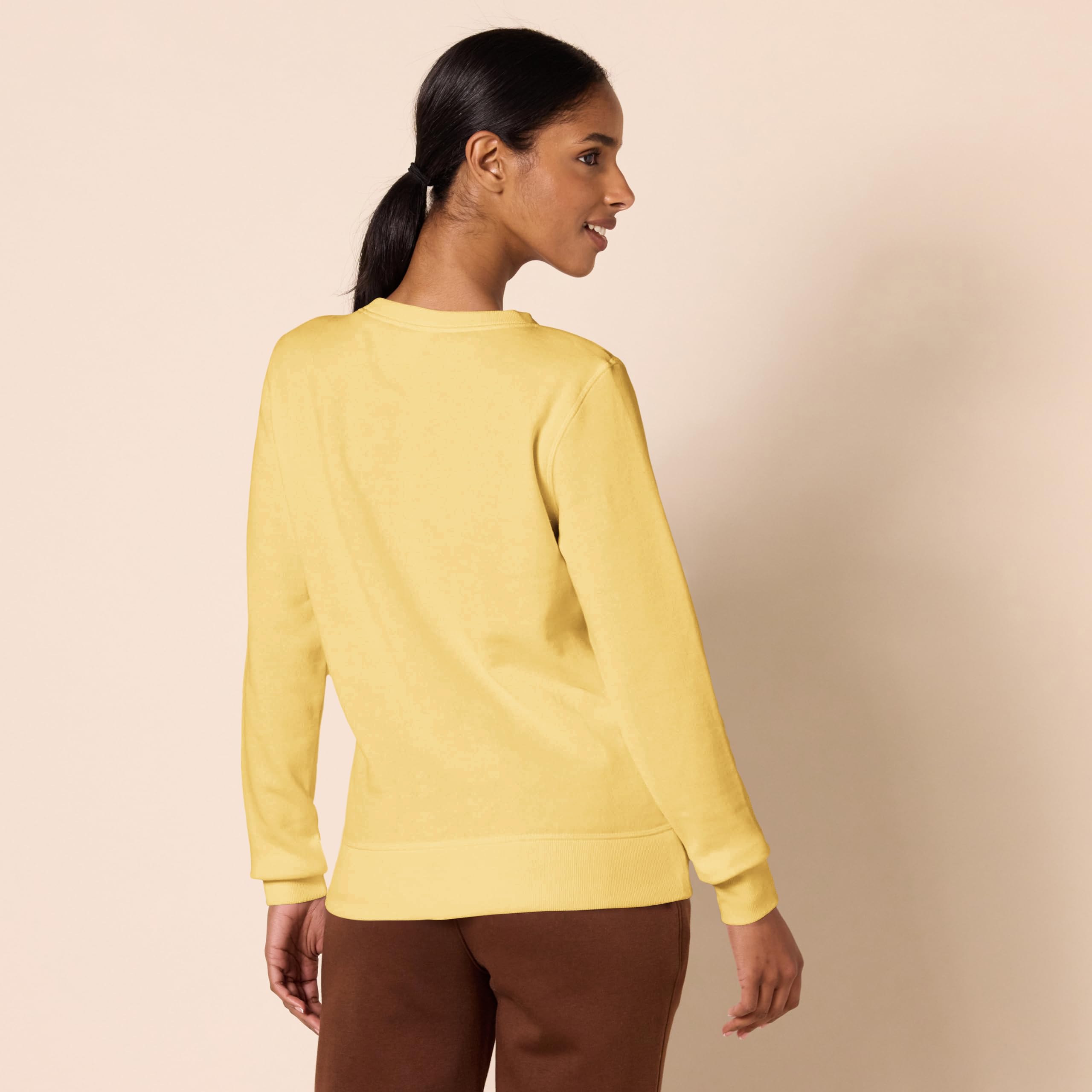 Amazon Essentials Felpa in Pile Girocollo (Disponibile in Taglie Forti) Donna