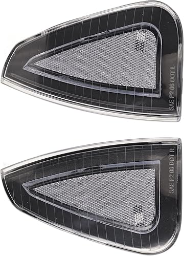 Miniatura 8 de Fydun 2 piezas de luz de giro delantero Asamblea cubierta de lámpara de marcador lateral 4806218AD para LX 20062010 (blanco)