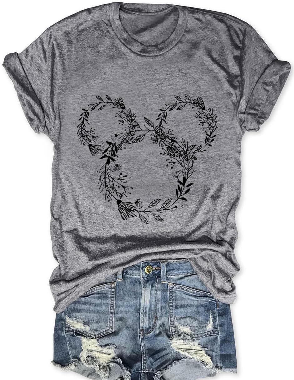 Magic Kingdom Castle Shirt Casual Vacation Holiday Short Sleeve Boho Clothes for Women Summer Cute Tops