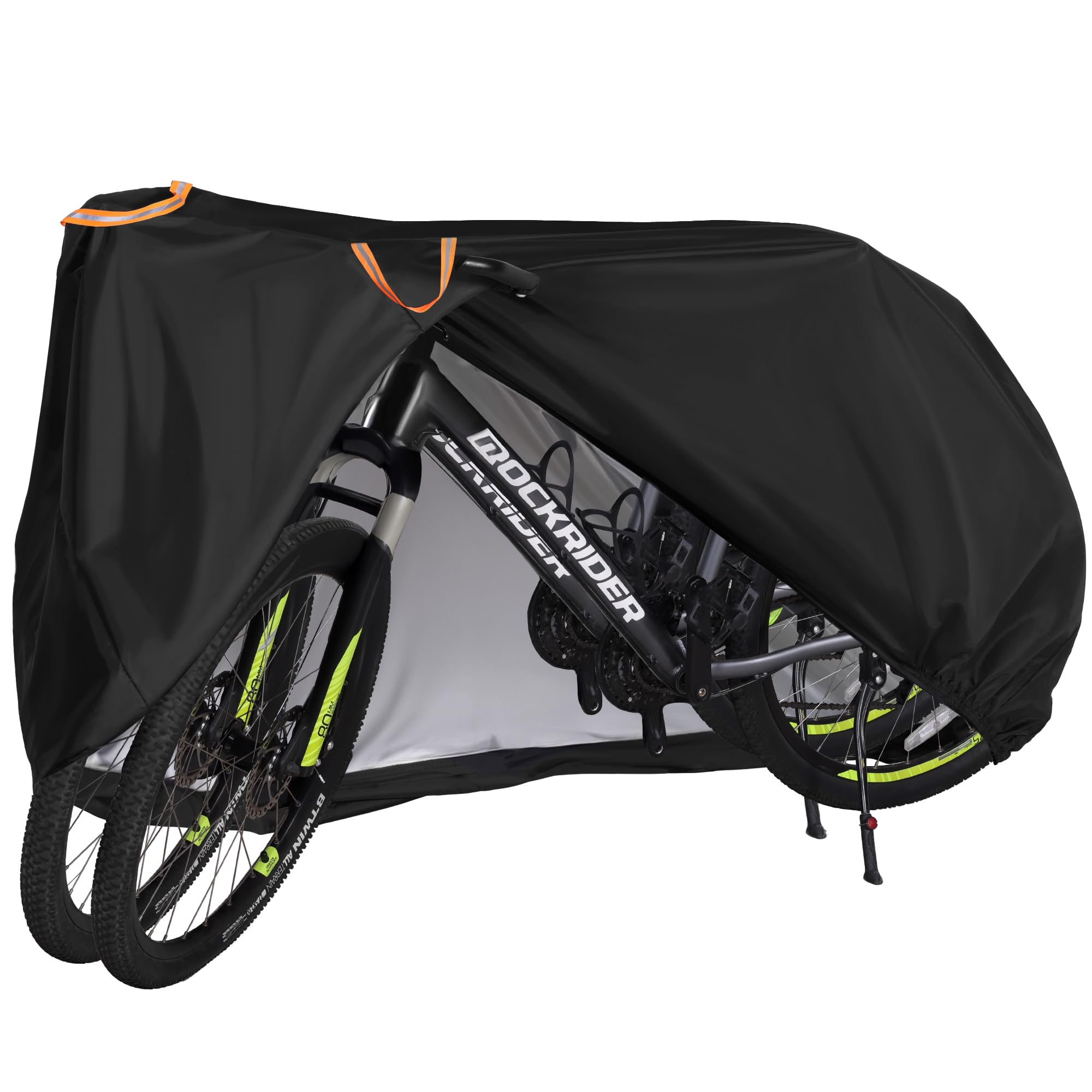 Puroma Fahrradabdeckung 420D Outdoor Wasserdicht Fahrradabdeckungen Regen Sonne UV Staub Winddicht mit Schlossloch für Mountainbike Road Elektrofahrrad