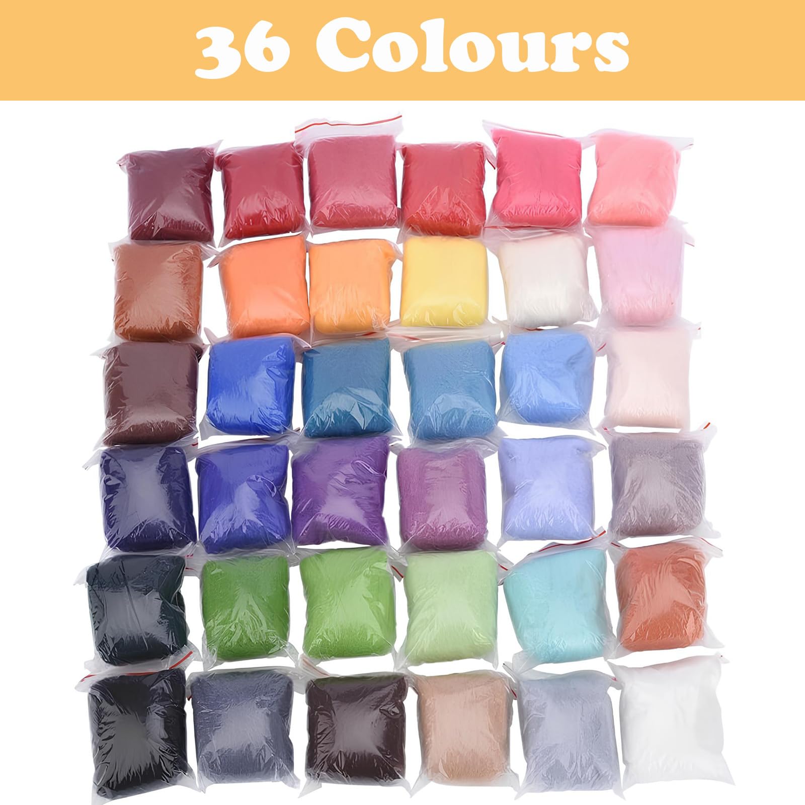 25 Couleurs Kit De Feutrage Laine à Feutrer Feutrage Humide