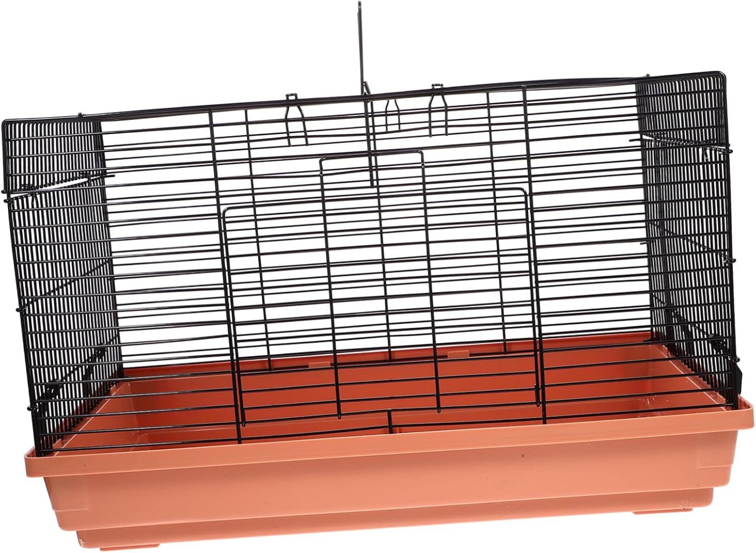 Portable Hamster Carrier Cage Animal Travel Case Durable Iron Wire Design for Easy Outdoor Use Convenient for Pet Transportation