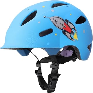 Kids Bike Helmet with Built-in Sun Visor - 360° Adjustable Youth & Toddler Safety Gear for Cycling, Skating, Scooters - 2 Sizes for Ages 3-5-8-14 Years Child Infant Boys Girls
