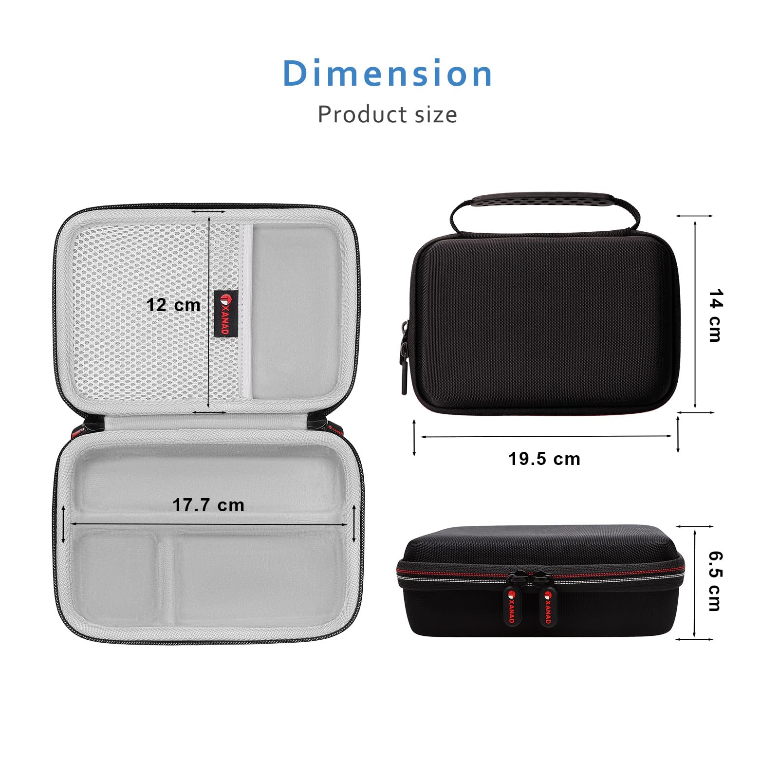 XANAD Étui de Protection pour Sony ZV1 ZV-1F ZV1 II Appareil Vlog Caméra, Coque Housse avec Bandoulière et Filet de Rangement pour Voyage Photographie Vlogging（Gris）